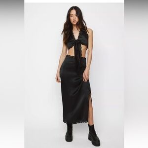 NASTY GAL BLACK SKIRT SET